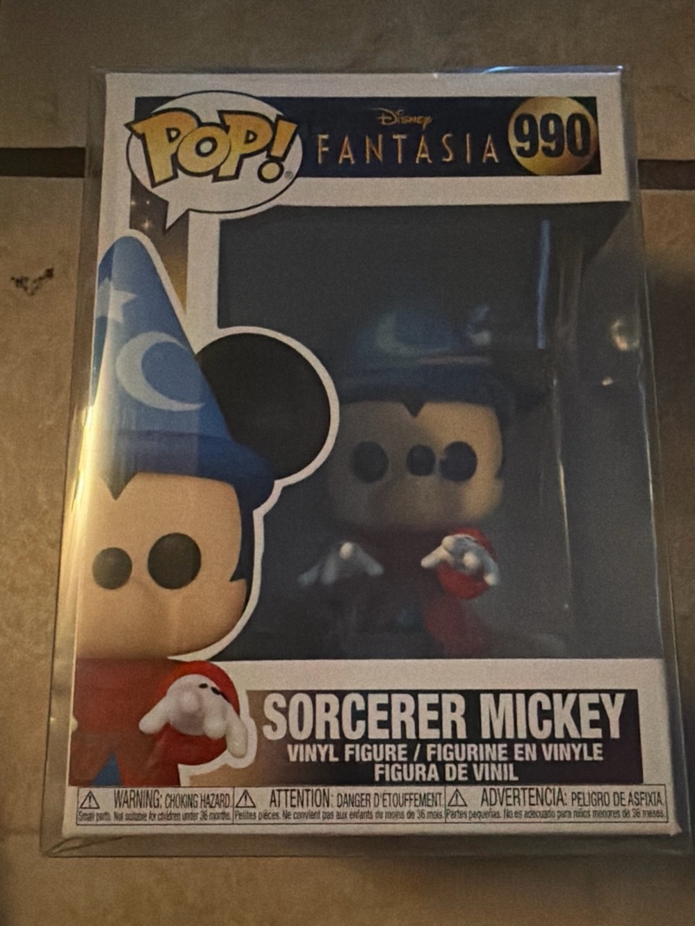 Funko Pop! Sorcerer Mickey Vinyl Figure - Blue Hat, Red Robe